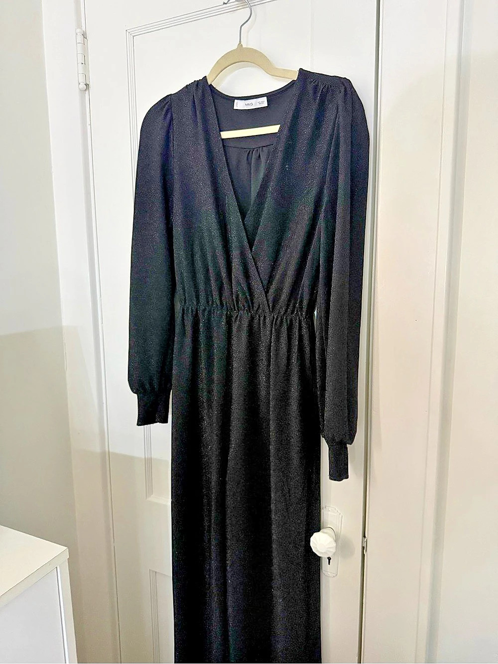 MNG Black Maxi Dress Size Small Like New